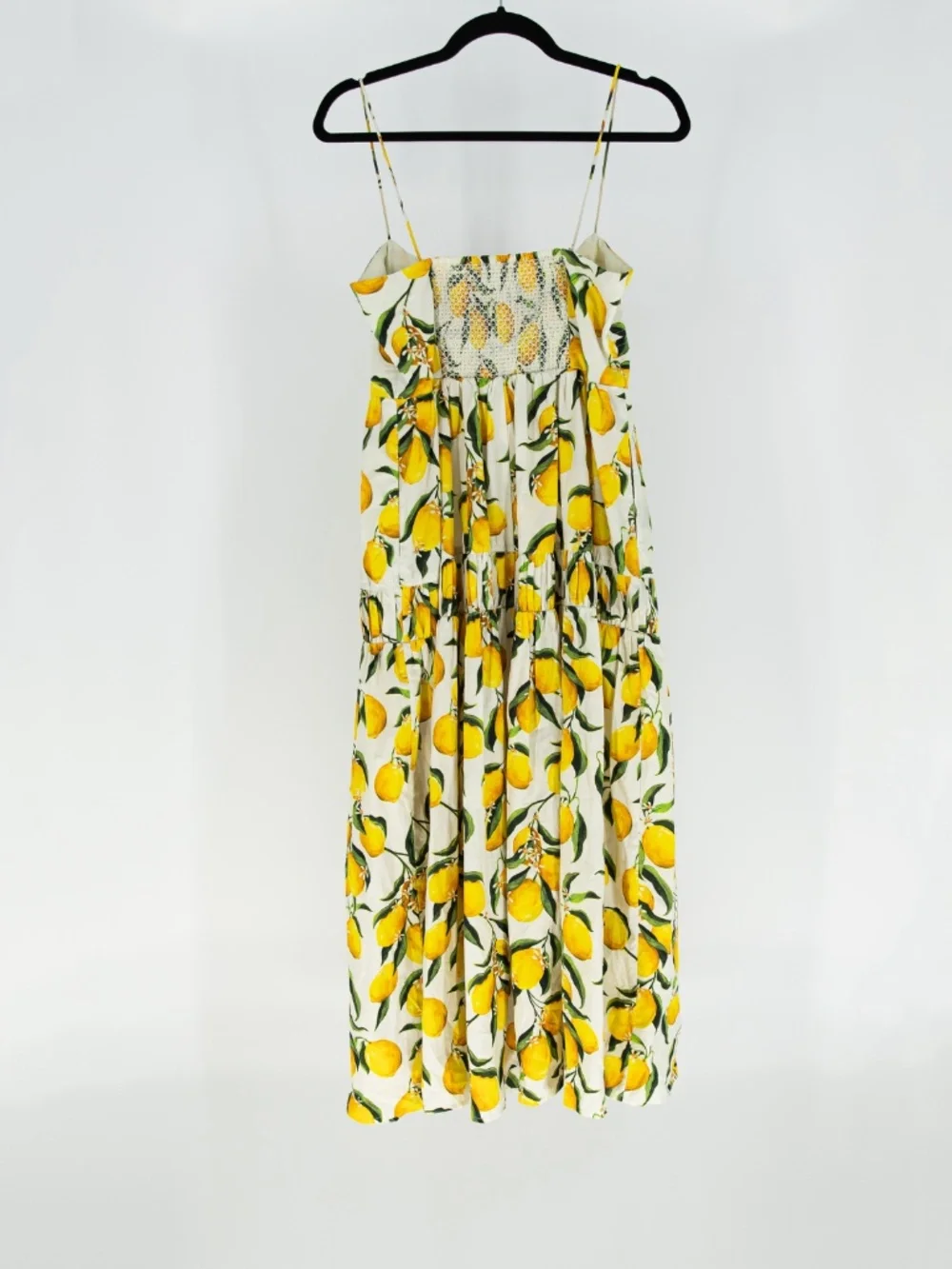 J. Crew Regenerative Cotton A Line Button Front Midi Dress Limoncello Lemon 4